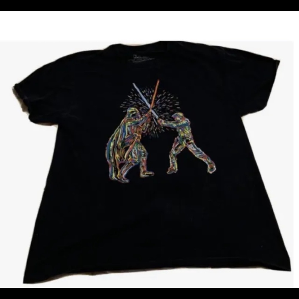 Star Wars XL T-shirt. Lightsaber Battle.
